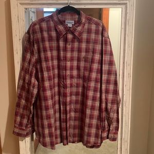 Men’s plaid cotton poplin Carhartt shirt. New, never worn.
